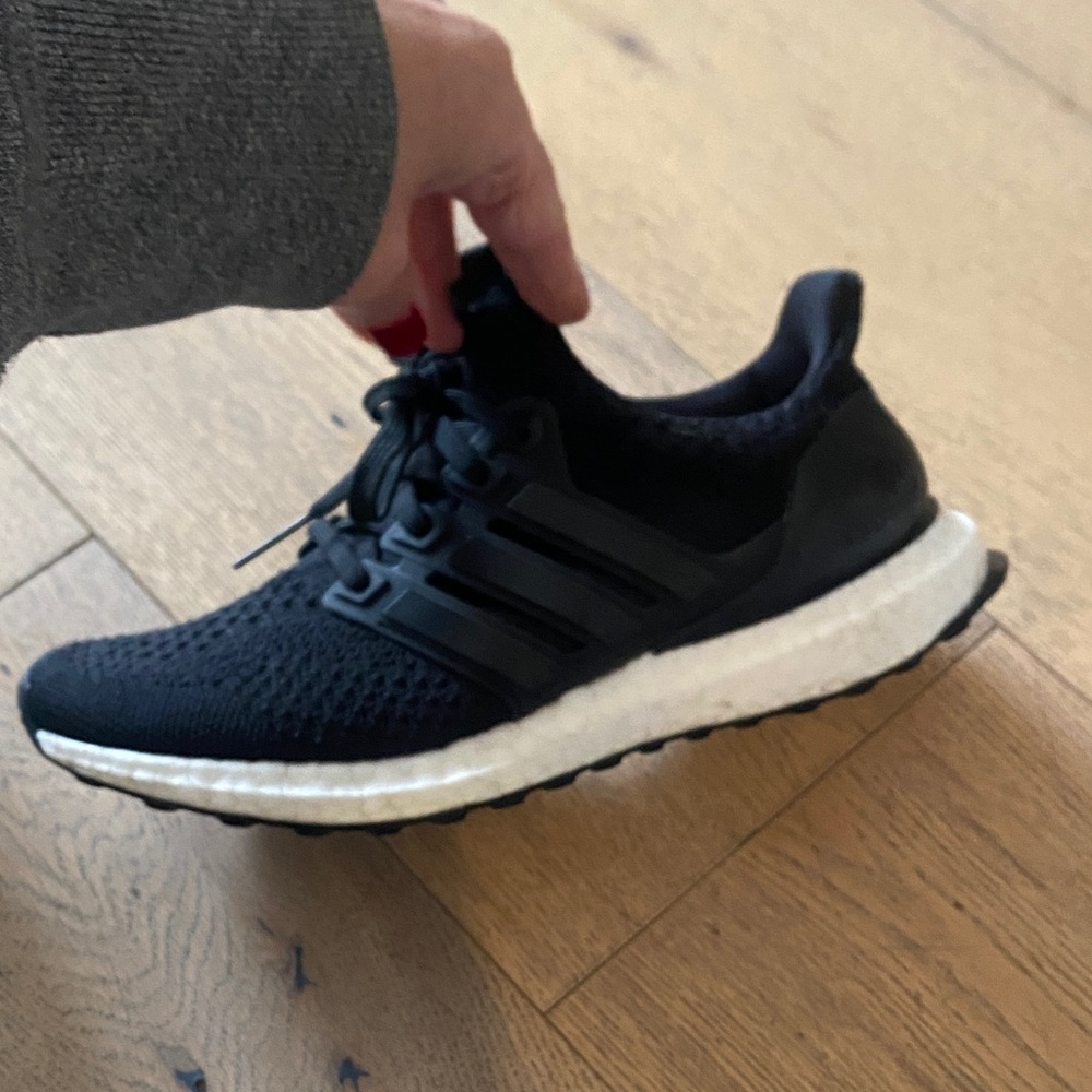 Adidas boost Black and White Athletic Sneakers
